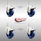 Service Caster 4 Inch 316SS Solid Polyurethane Wheel Swivel 10mm Stem Caster Set Lock Brake SCC-SS316TSTTL20S414-SPUS-M1015-4 - alternate 3